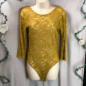 Sheer, Floral Bodysuit